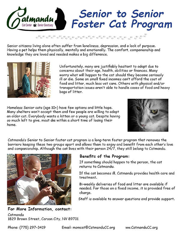 Senior Foster Program | catmandu